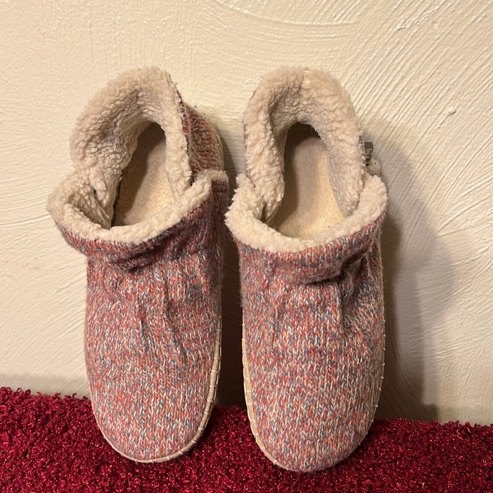 LL BEAN Wicked Good Cozy Bootie Sherpa Slippers size 6